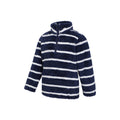 Navy - Lifestyle - Mountain Warehouse Childrens-Kids Nessy Borg Half Zip Fleece