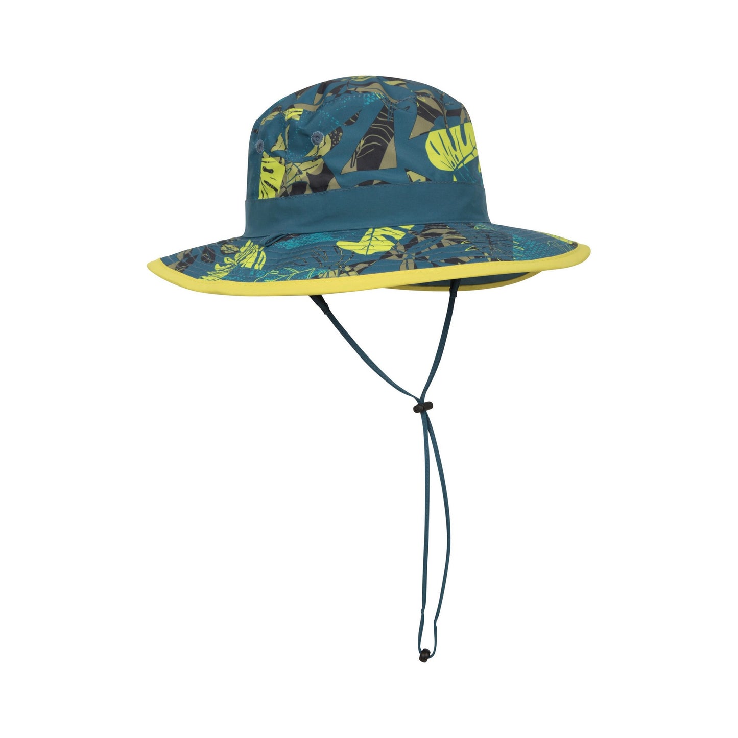 Petrol - Pack Shot - Mountain Warehouse Childrens-Kids Printed Water Resistant Sun Hat