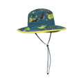 Petrol - Pack Shot - Mountain Warehouse Childrens-Kids Printed Water Resistant Sun Hat