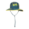 Petrol - Front - Mountain Warehouse Childrens-Kids Printed Water Resistant Sun Hat