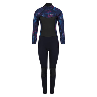 Navy - Front - Mountain Warehouse Womens-Ladies Atlantis Long-Sleeved Full Wetsuit