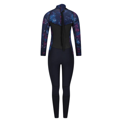 Navy - Back - Mountain Warehouse Womens-Ladies Atlantis Long-Sleeved Full Wetsuit