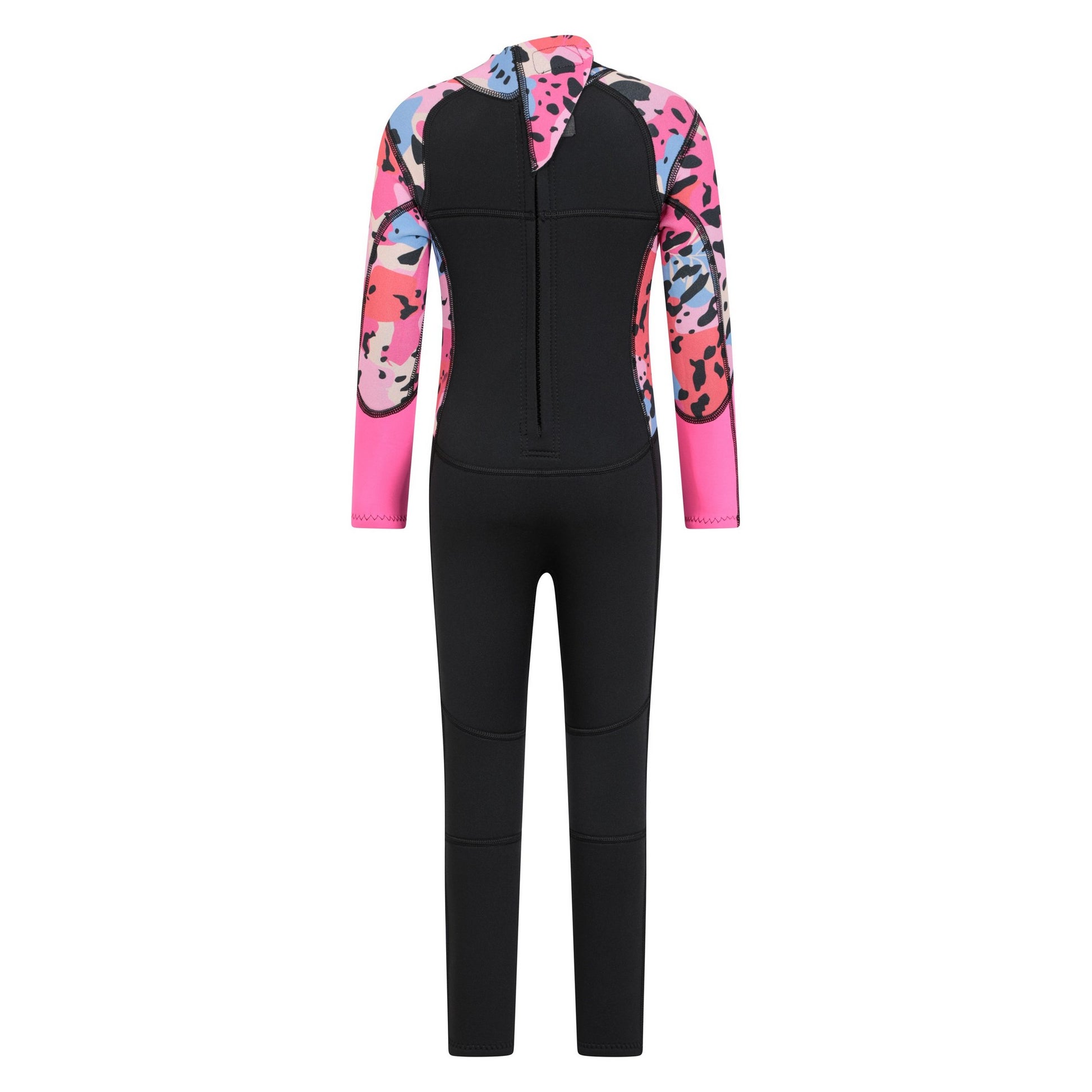 Green - Back - Mountain Warehouse Childrens-Kids Printed Full Wetsuit