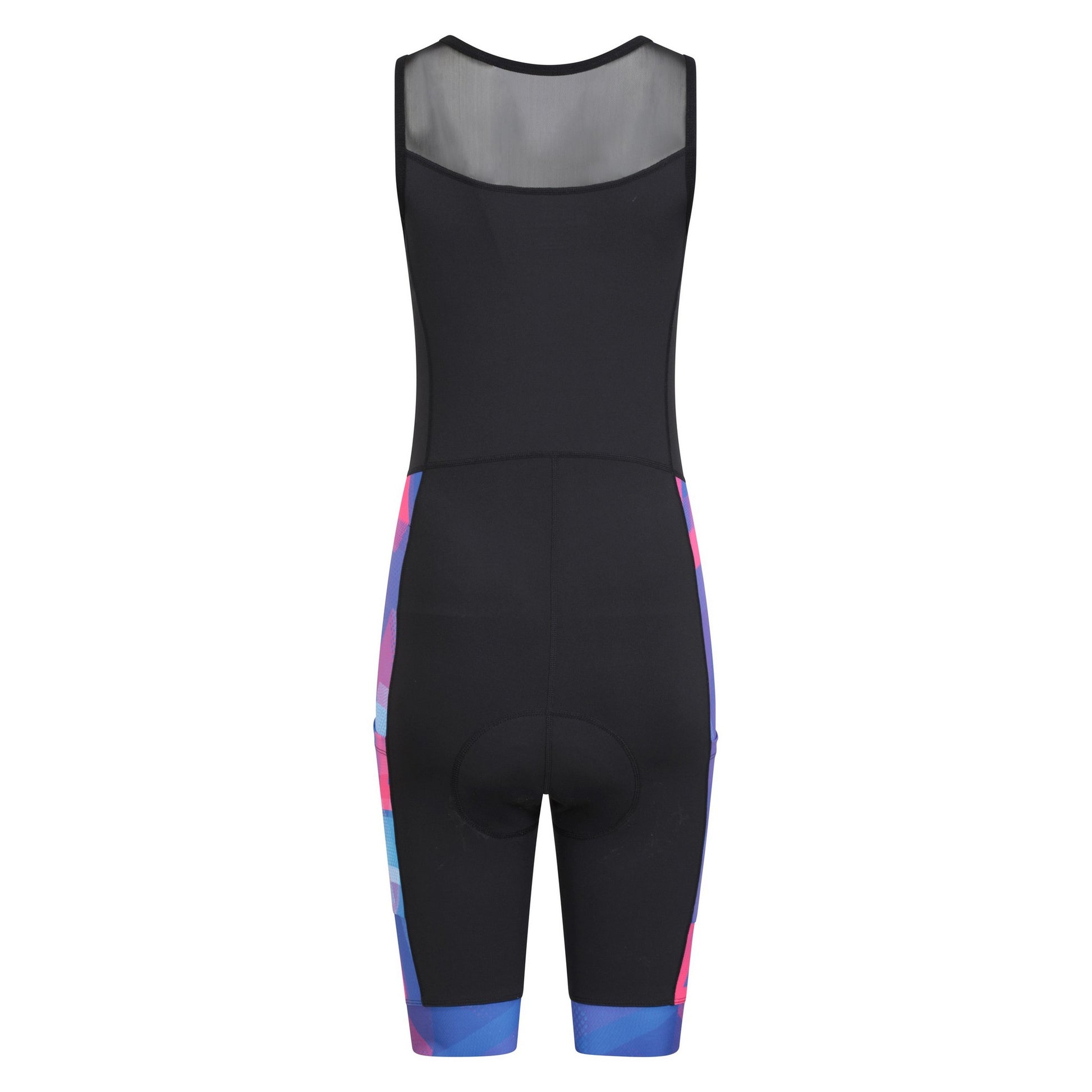 Black - Back - Mountain Warehouse Womens-Ladies Chase Cycling Bib Shorts