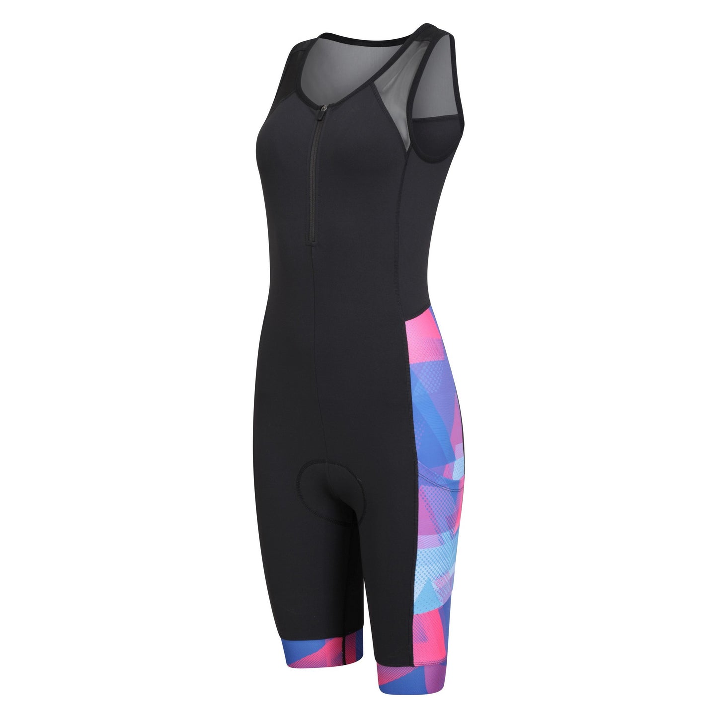 Black - Side - Mountain Warehouse Womens-Ladies Chase Cycling Bib Shorts