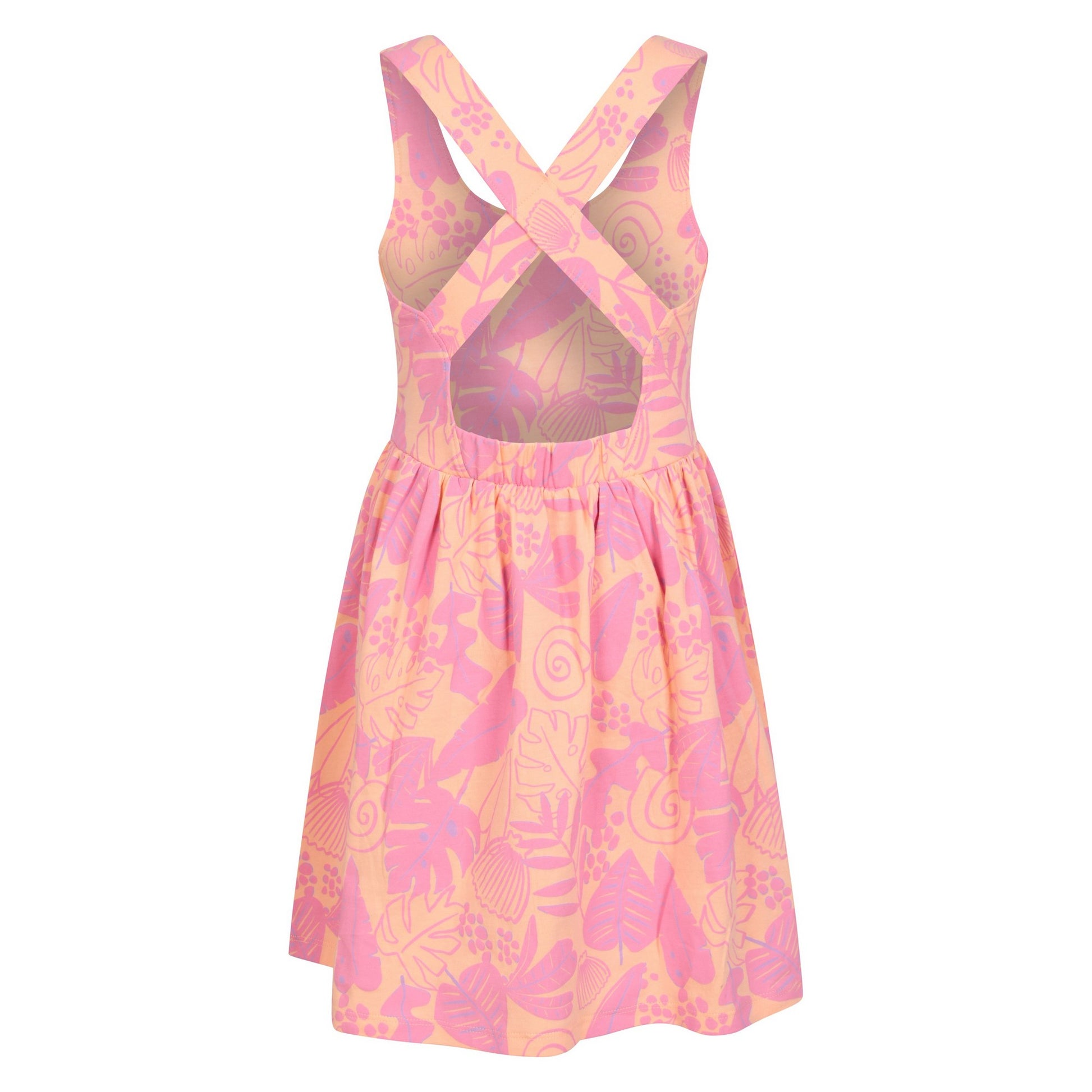 Orange - Back - Mountain Warehouse Girls Lana Organic Dress