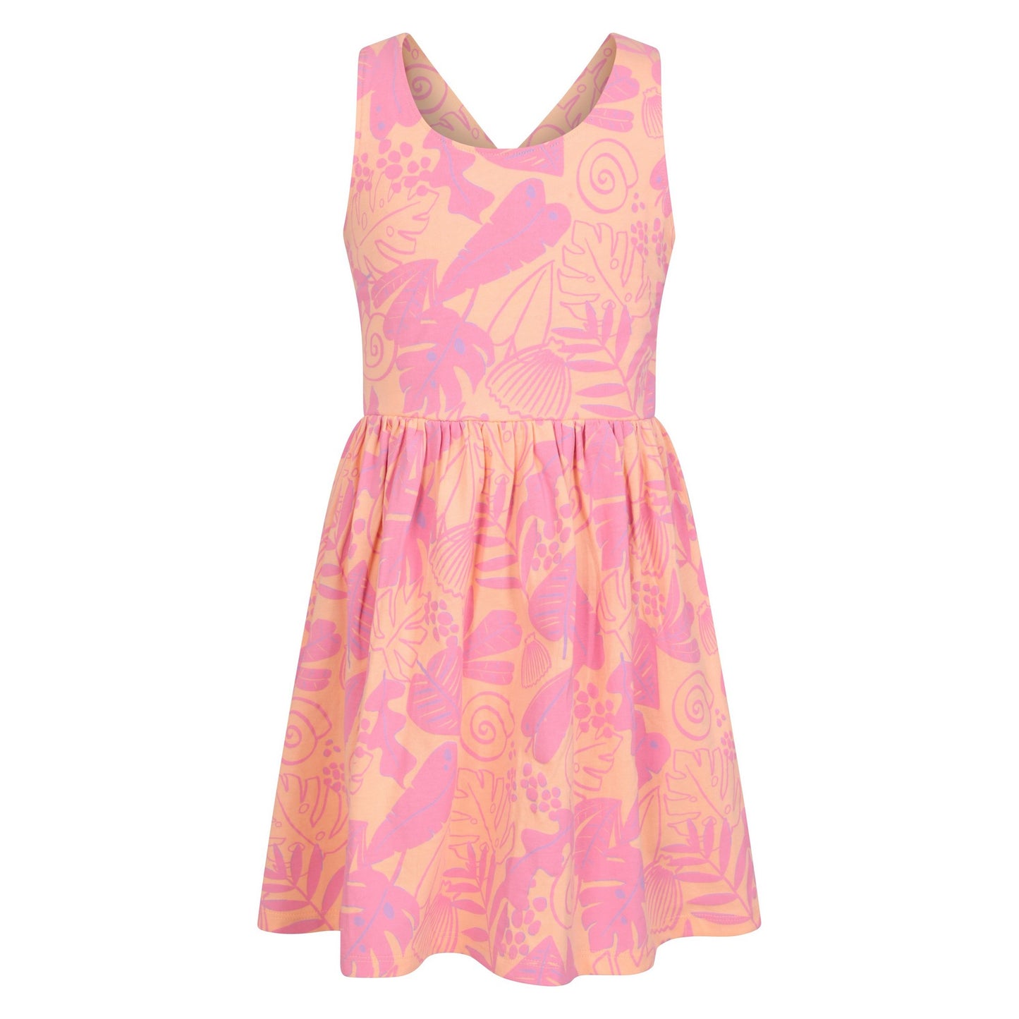 Orange - Front - Mountain Warehouse Girls Lana Organic Dress