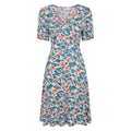 Dark Teal - Front - Mountain Warehouse Womens-Ladies Como Floral Dress
