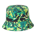 Bright Green - Lifestyle - Mountain Warehouse Childrens-Kids Abstract Reversible Bucket Hat