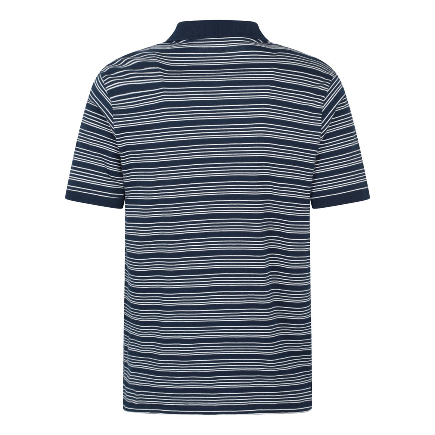 Dark Blue - Back - Mountain Warehouse Mens Wren Stripe Cotton Polo Shirt