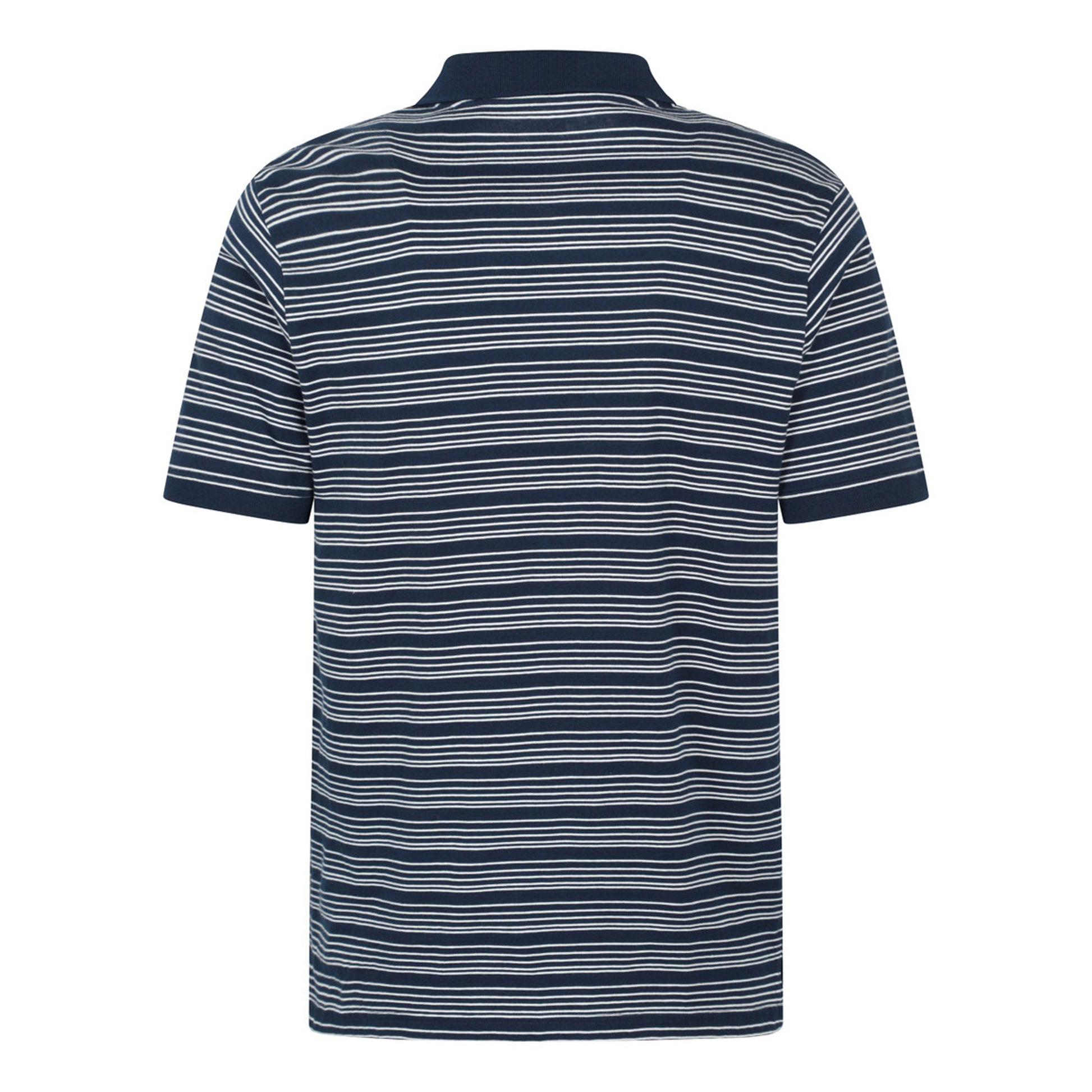 Dark Blue - Back - Mountain Warehouse Mens Wren Stripe Cotton Polo Shirt