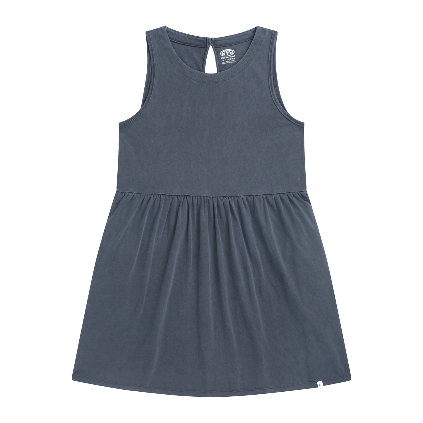 Navy - Front - Animal Womens-Ladies Jersey Organic Beach Dress