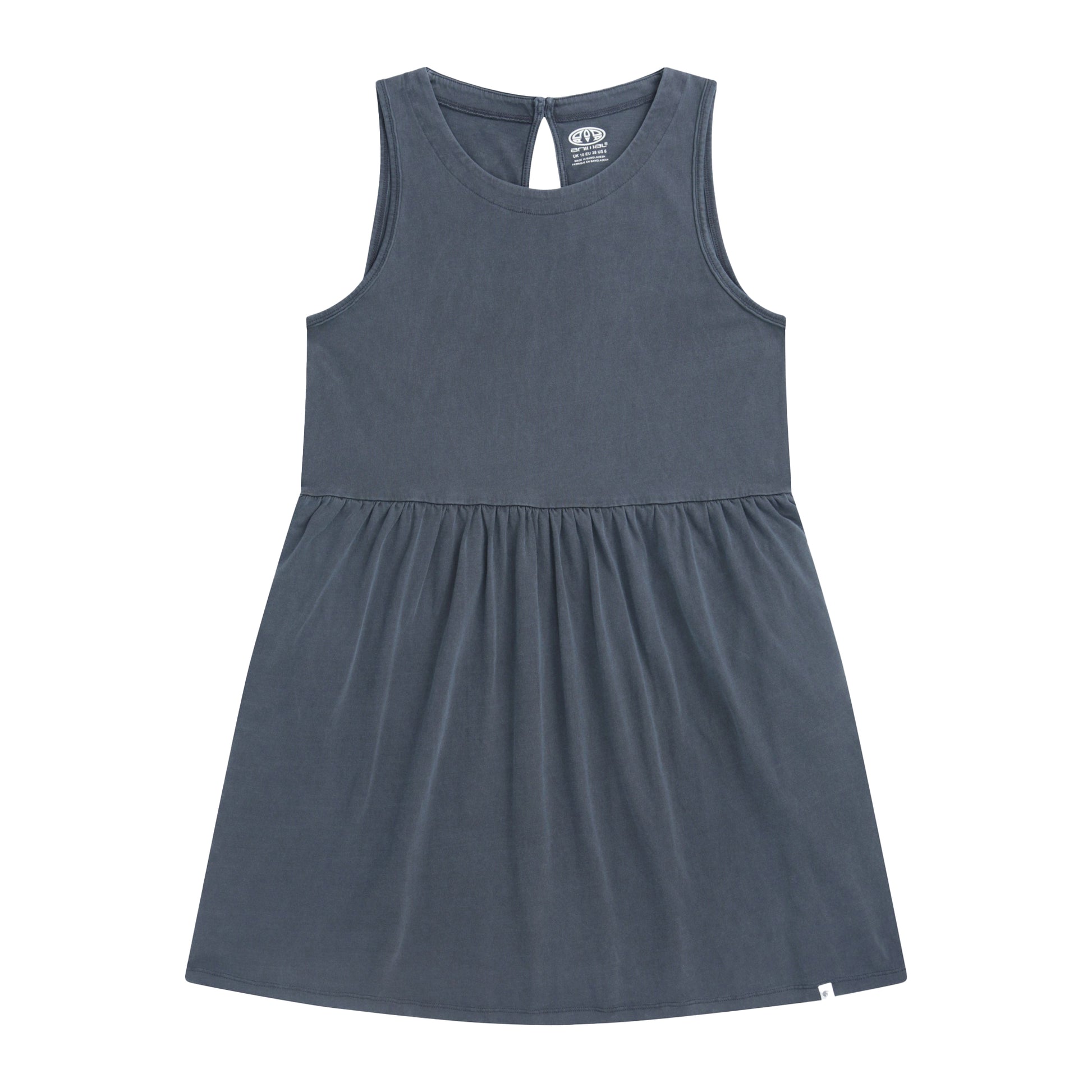 Navy - Front - Animal Womens-Ladies Jersey Organic Beach Dress