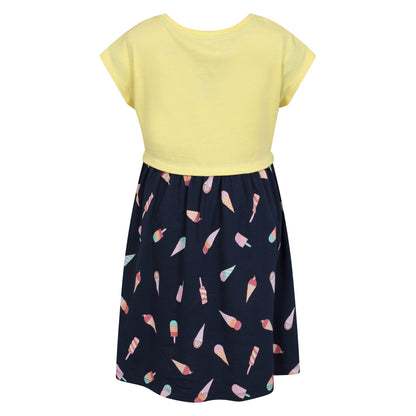 Mustard - Back - Mountain Warehouse Girls Poppy Ice Cream Dress