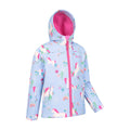 Turquoise - Lifestyle - Mountain Warehouse Childrens-Kids Exodus II Unicorn Water Resistant Soft Shell Jacket