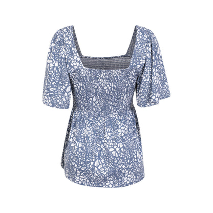 Dark Blue - Back - Mountain Warehouse Womens-Ladies Hydra Shirred Top