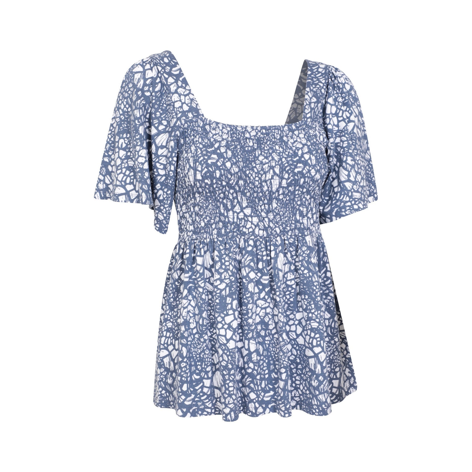 Dark Blue - Lifestyle - Mountain Warehouse Womens-Ladies Hydra Shirred Top