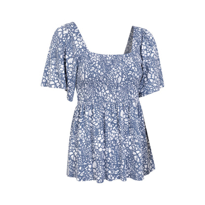 Dark Blue - Lifestyle - Mountain Warehouse Womens-Ladies Hydra Shirred Top