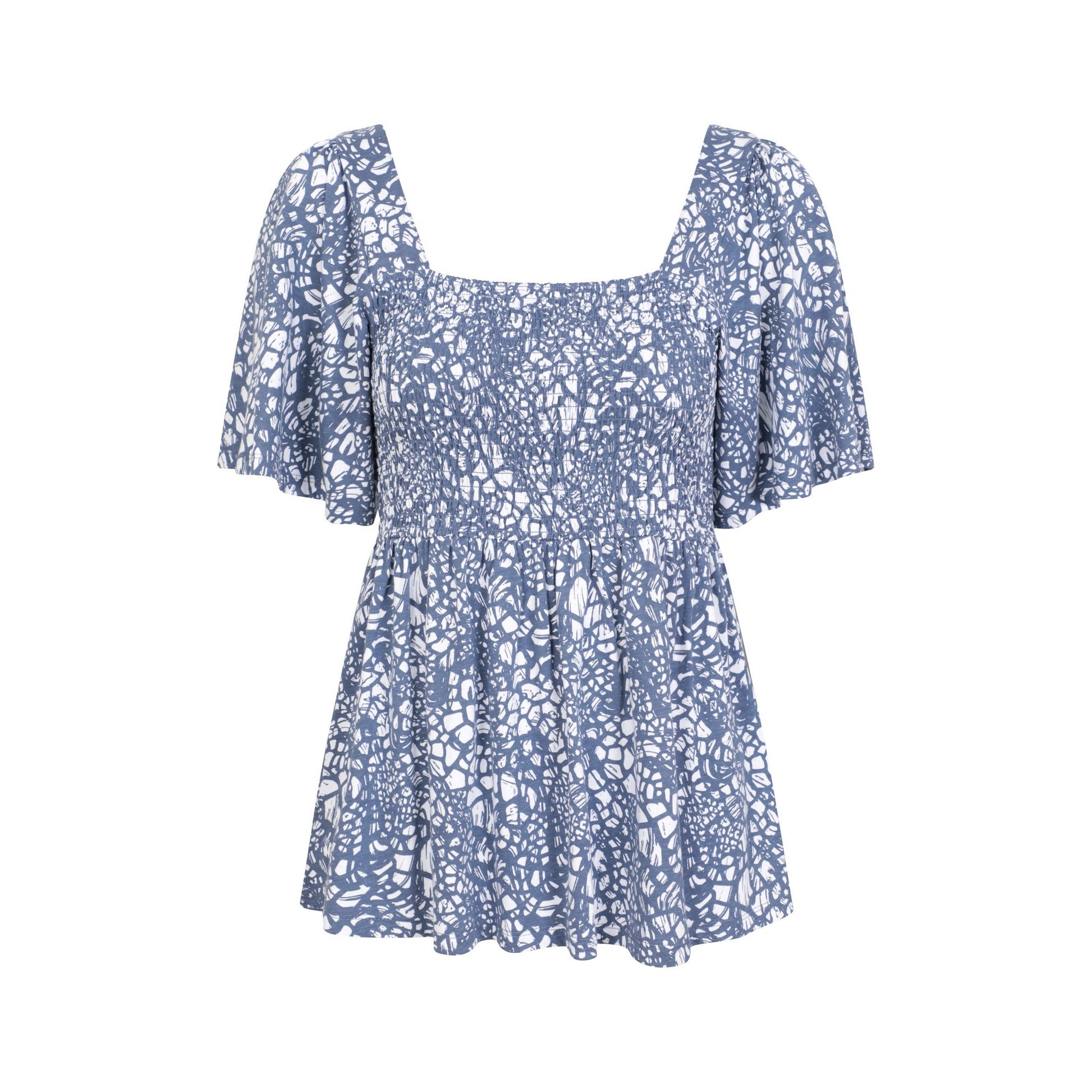 Dark Blue - Front - Mountain Warehouse Womens-Ladies Hydra Shirred Top