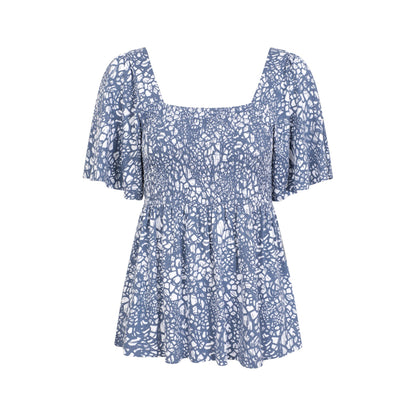 Dark Blue - Front - Mountain Warehouse Womens-Ladies Hydra Shirred Top