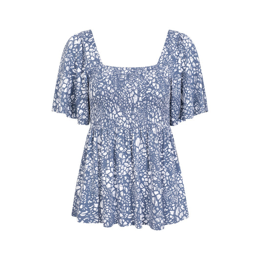 Dark Blue - Front - Mountain Warehouse Womens-Ladies Hydra Shirred Top
