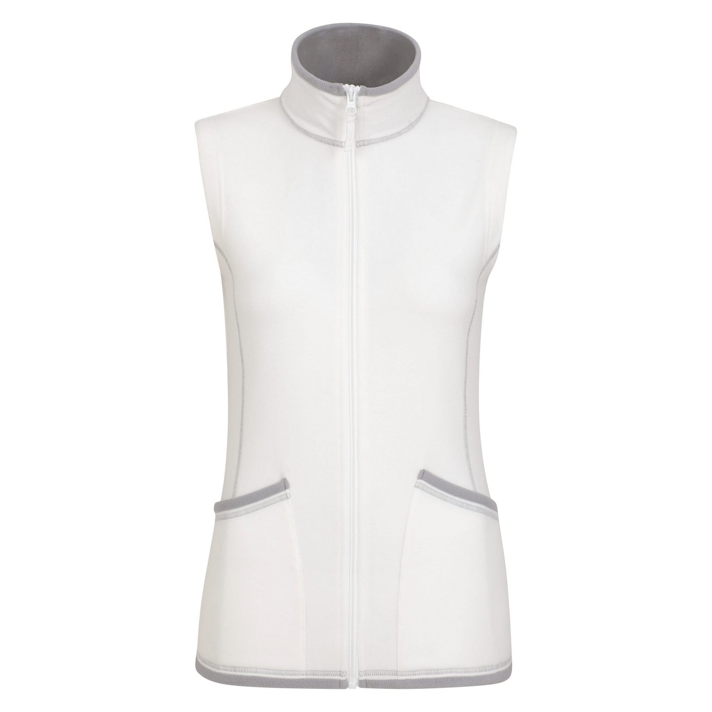 Beige - Front - Mountain Warehouse Womens-Ladies Montana Full Zip Gilet
