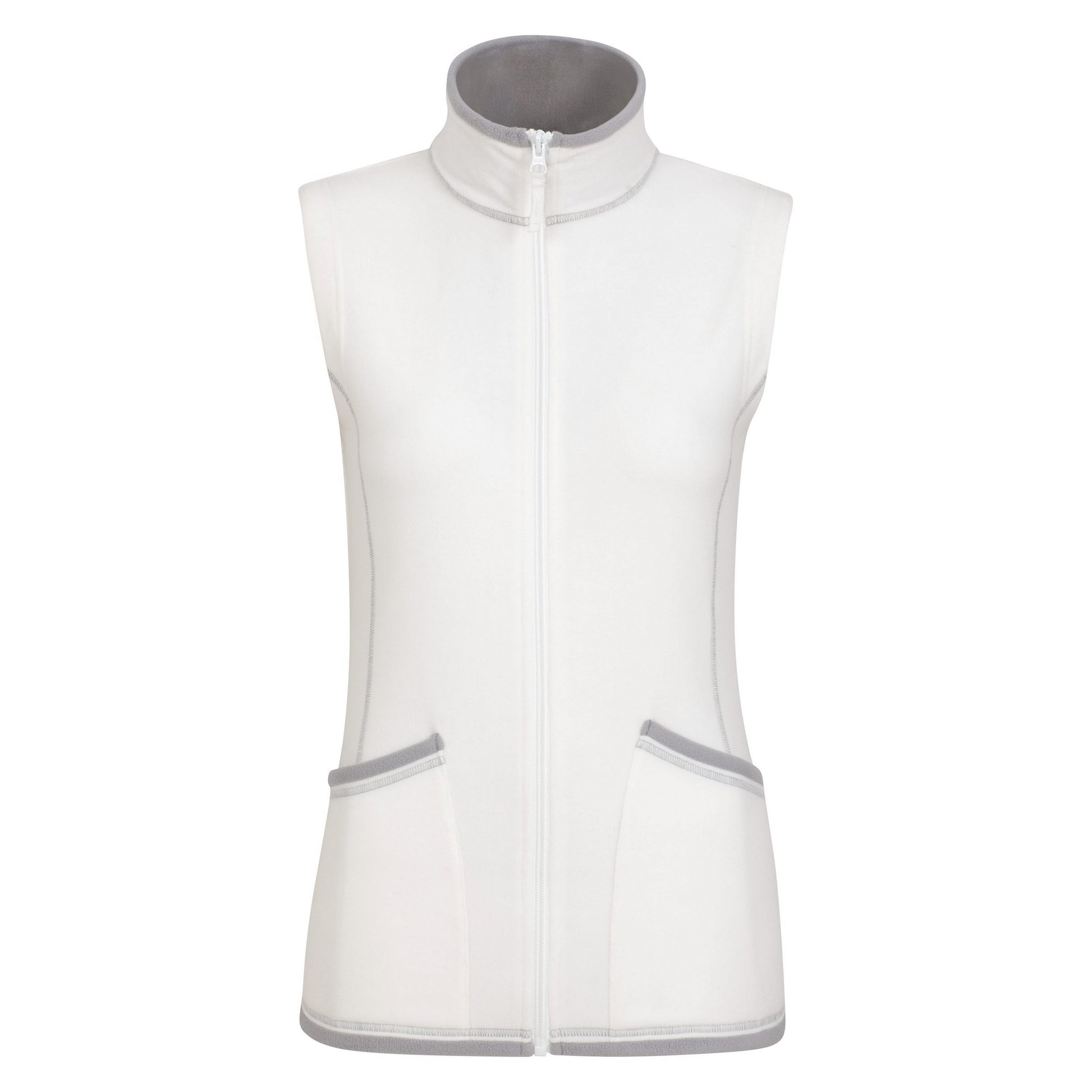 Beige - Front - Mountain Warehouse Womens-Ladies Montana Full Zip Gilet