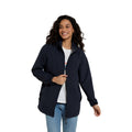 Navy - Pack Shot - Animal Womens-Ladies Pace Packable Waterproof Jacket