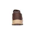 Dark Brown - Back - Mountain Warehouse Mens Rydal Leather Ortholite Shoes