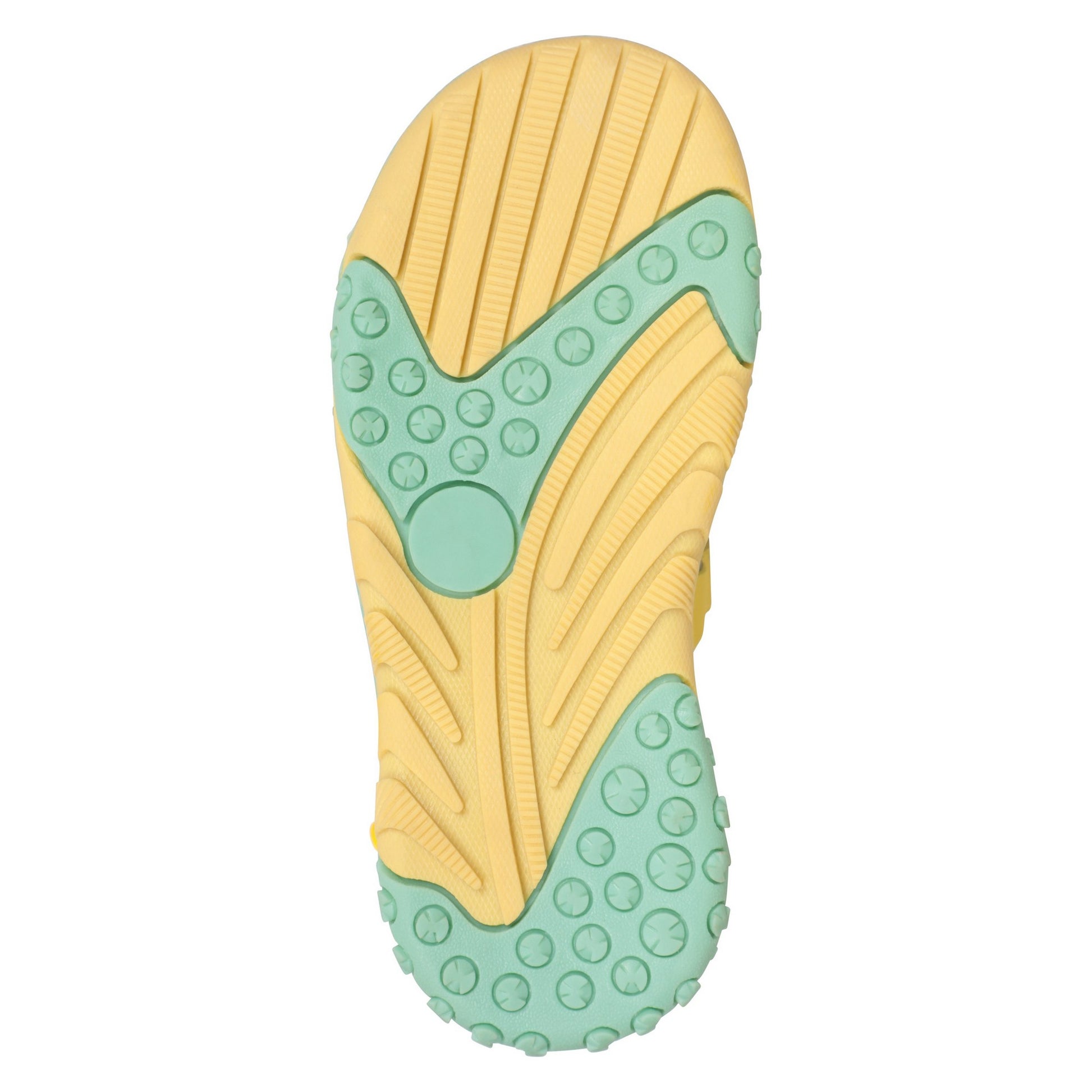 Bright Yellow - Side - Mountain Warehouse Childrens-Kids Seaside Pineapple Sandals
