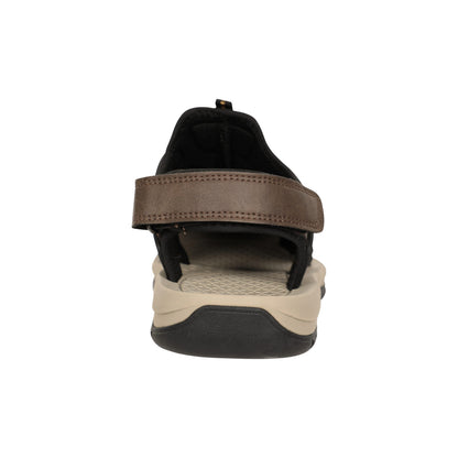 Brown - Back - Mountain Warehouse Mens Shift Walking Sandals