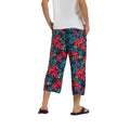 Red - Back - Animal Womens-Ladies Tassia Beach Cropped Trousers