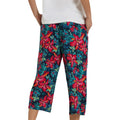 Red - Back - Animal Womens-Ladies Tassia Beach Cropped Trousers
