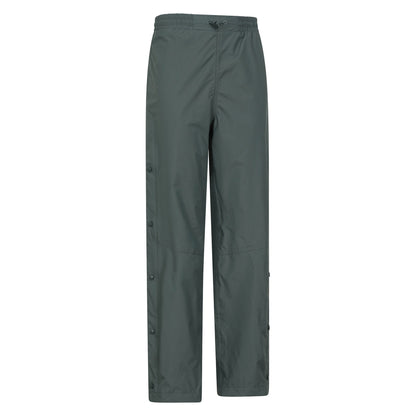 Dark Khaki - Side - Mountain Warehouse Womens-Ladies Downpour Waterproof Trousers