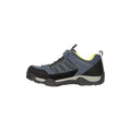 Navy - Pack Shot - Mountain Warehouse Childrens-Kids Trailblaze Suede Hiking Shoes