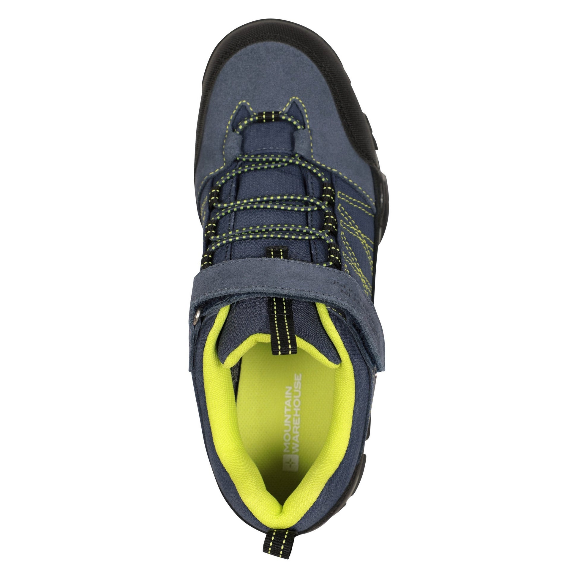 Navy - Close up - Mountain Warehouse Childrens-Kids Trailblaze Suede Hiking Shoes