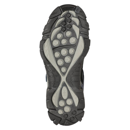 Navy - Side - Mountain Warehouse Childrens-Kids Trailblaze Suede Hiking Shoes