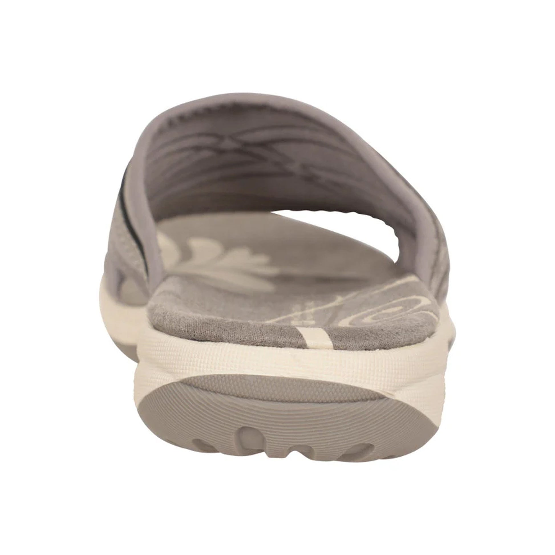 Grey - Back - Mountain Warehouse Womens-Ladies Comfort Crest Slip-on Sliders