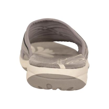 Grey - Back - Mountain Warehouse Womens-Ladies Comfort Crest Slip-on Sliders