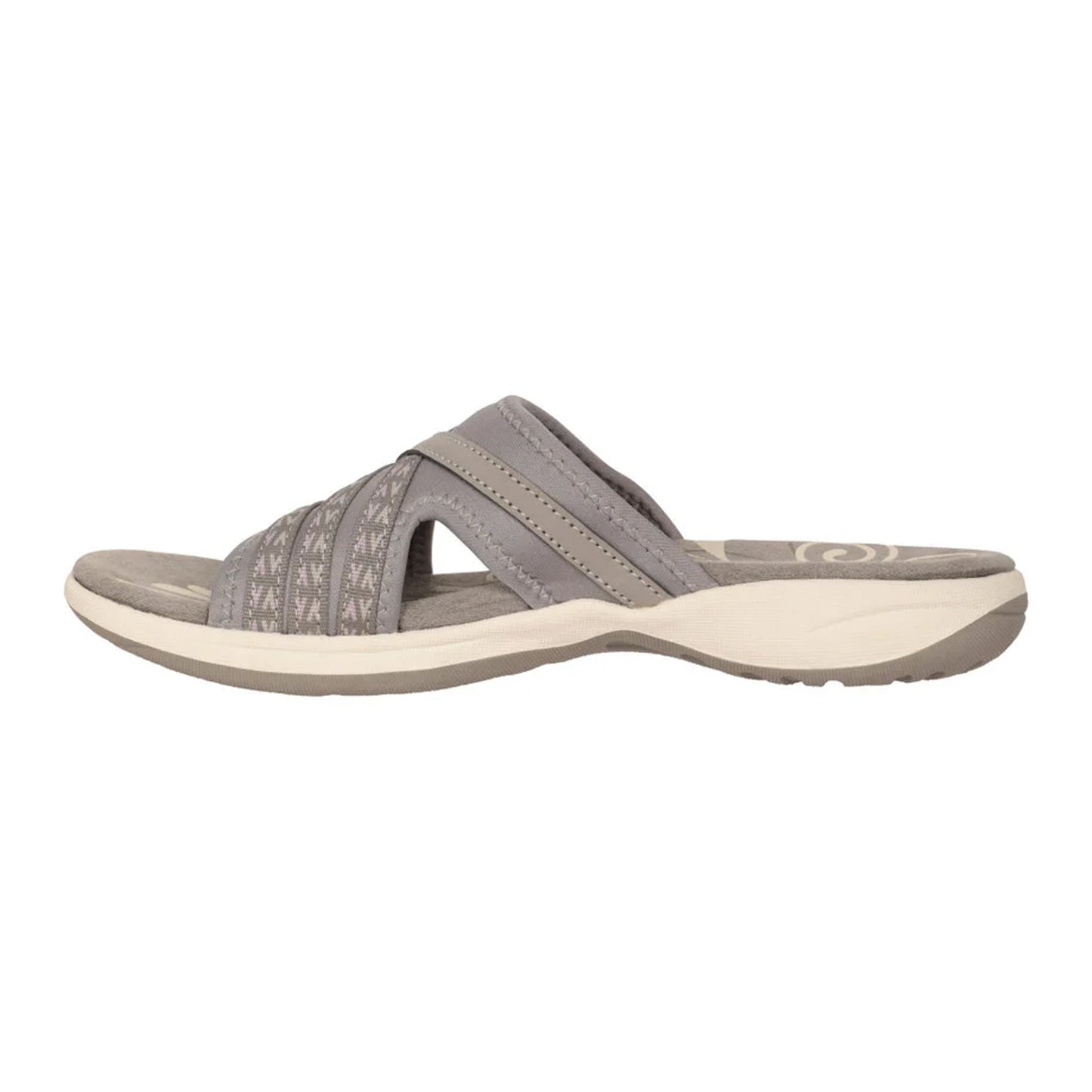 Grey - Side - Mountain Warehouse Womens-Ladies Comfort Crest Slip-on Sliders