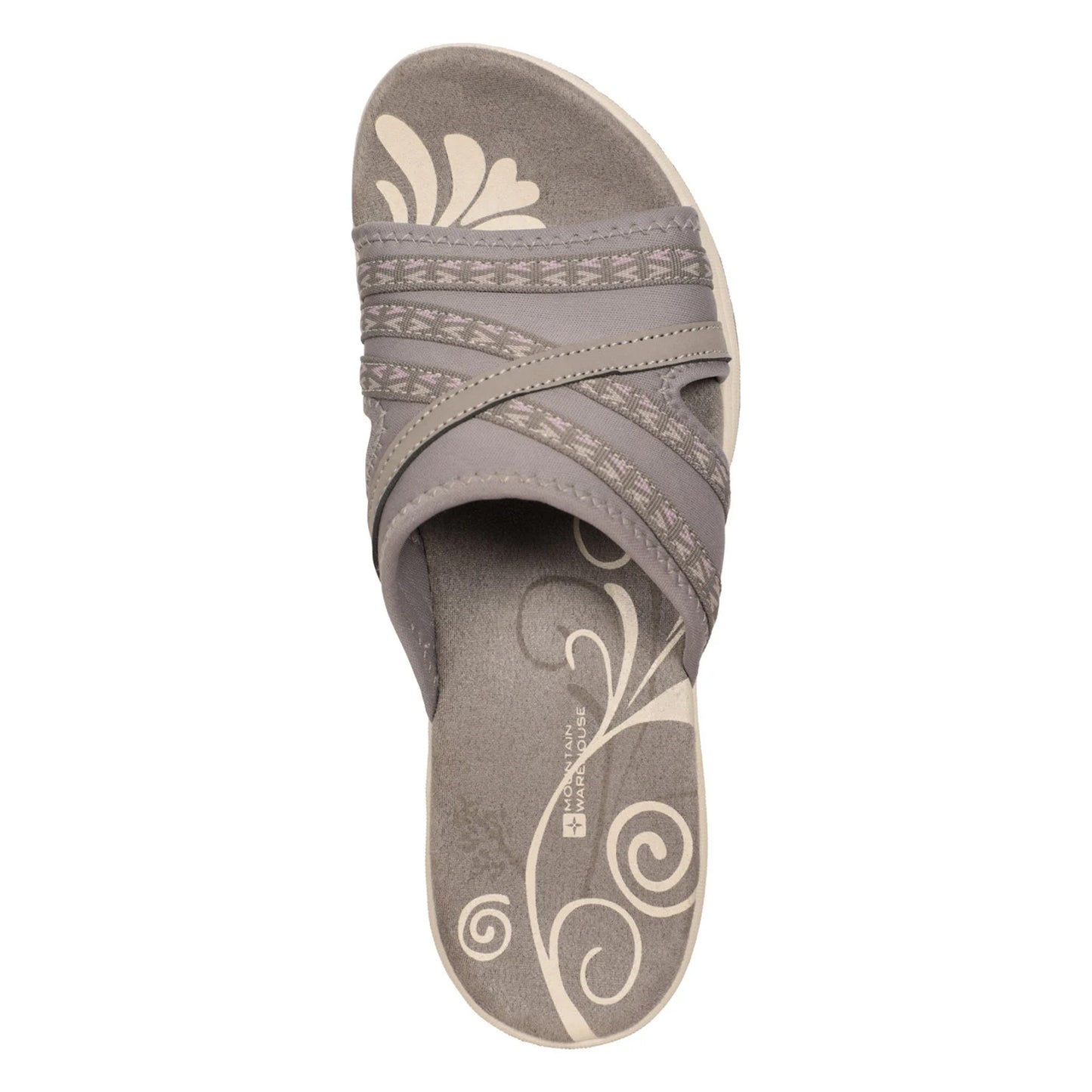 Grey - Lifestyle - Mountain Warehouse Womens-Ladies Comfort Crest Slip-on Sliders