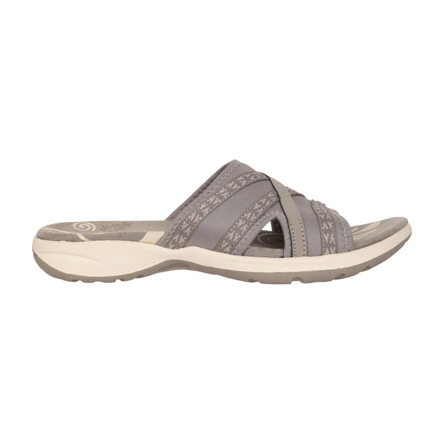 Grey - Front - Mountain Warehouse Womens-Ladies Comfort Crest Slip-on Sliders