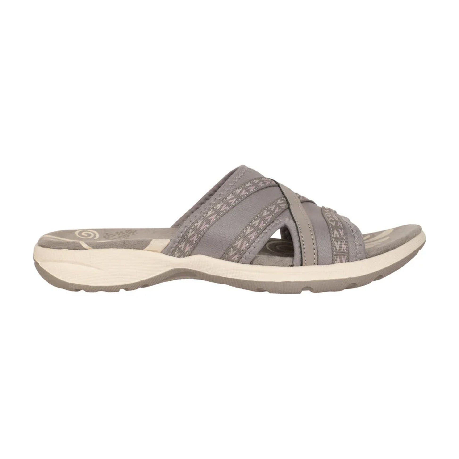 Grey - Front - Mountain Warehouse Womens-Ladies Comfort Crest Slip-on Sliders