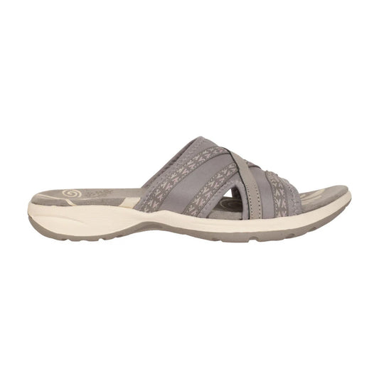 Grey - Front - Mountain Warehouse Womens-Ladies Comfort Crest Slip-on Sliders