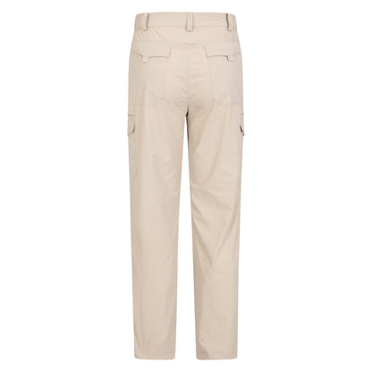 Beige - Back - Mountain Warehouse Mens Oak Ripstop Trousers