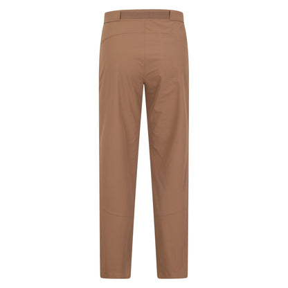Beige - Back - Mountain Warehouse Mens Grassland Belted Trousers
