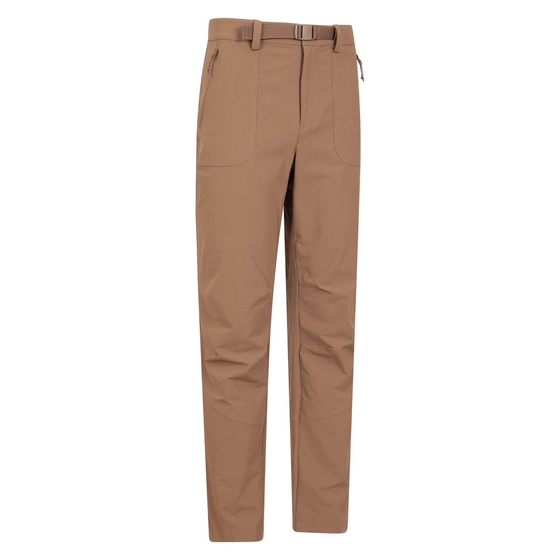 Beige - Side - Mountain Warehouse Mens Grassland Belted Trousers
