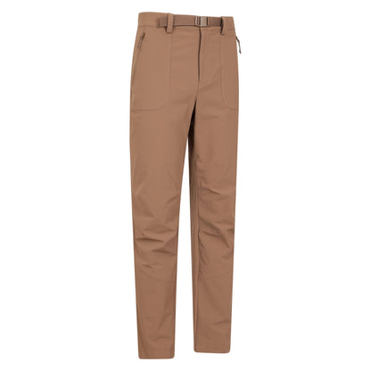 Beige - Side - Mountain Warehouse Mens Grassland Belted Trousers