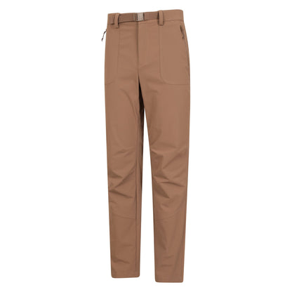 Beige - Lifestyle - Mountain Warehouse Mens Grassland Belted Trousers