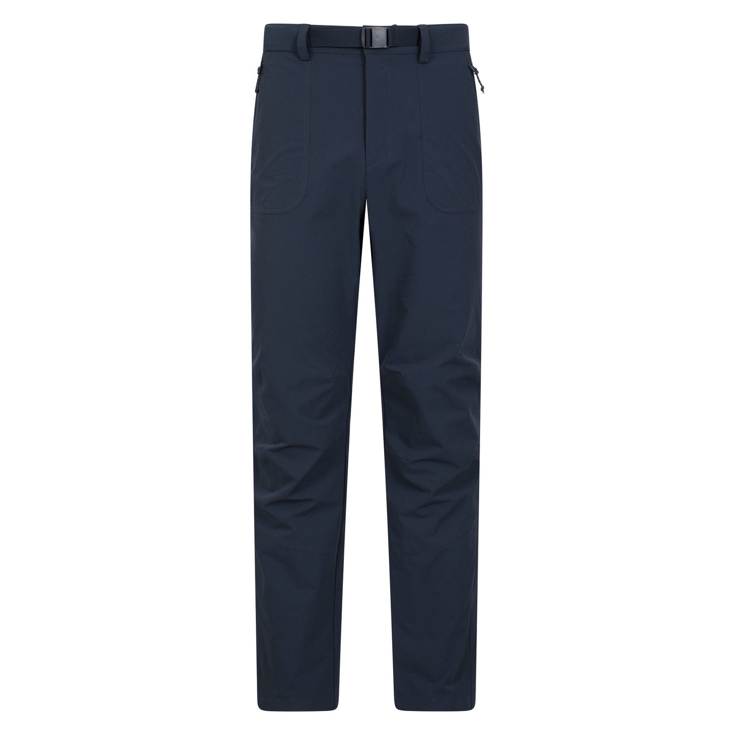 Navy - Front - Mountain Warehouse Mens Grassland Belted Trousers